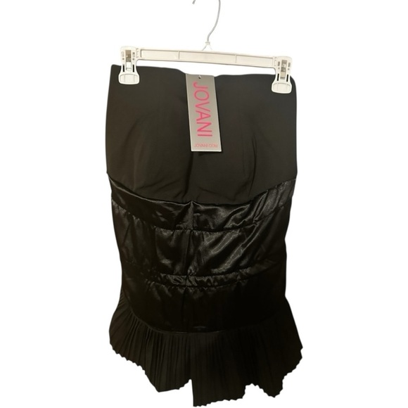 Jovani New York City Black Strapless Ruffle Bustier Size 0 - Picture 8 of 10